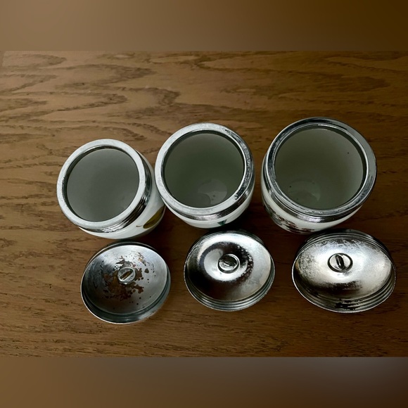 Vintage Royal Worcester Porcelain Egg Coddler Set of 3 - Picture 6 of 10